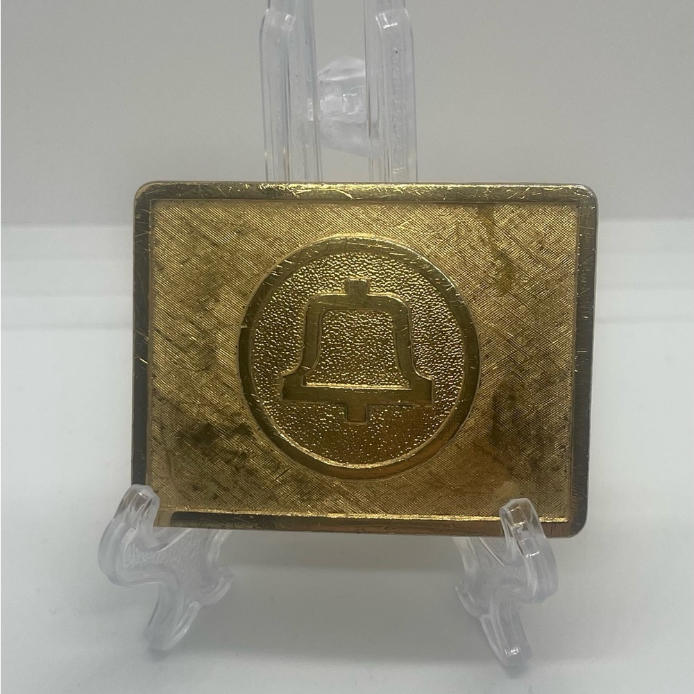 VINTAGE MEN'S BRASS AT&T BELT BUCKLE, RARE FIND 70’s / 80’s